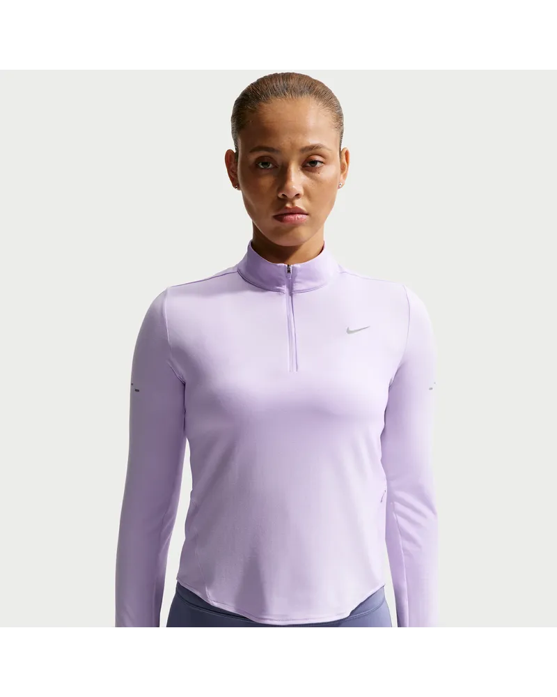 Nike Swift Dri-FIT UV-Laufoberteil mit Viertelreißverschluss (Damen) - Lila Lila