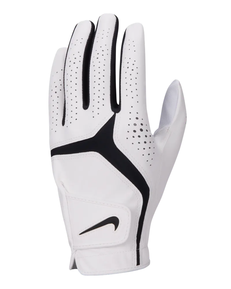 Nike Dura Feel 10 Golfhandschuh (links, regulär) (3er-Pack) - Weiß Weiß