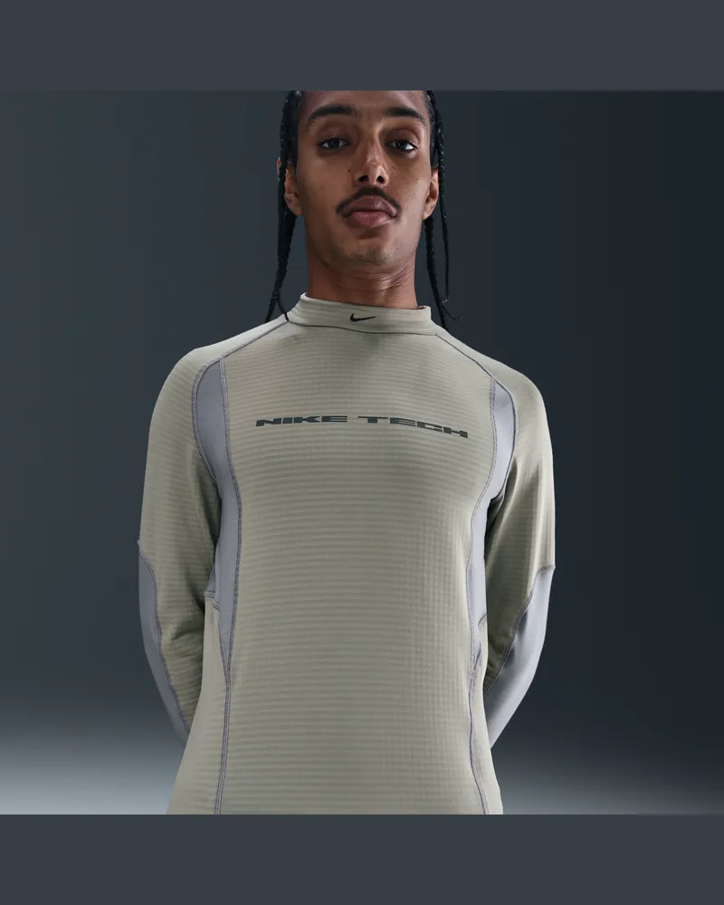 Nike Tech Funktionsunterwäsche-Longsleeve (Herren) - Grün Grün