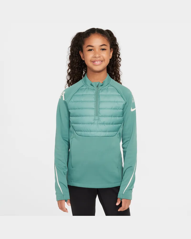 Nike FC Liverpool Academy Winter Warrior  Therma-FIT Fußball-Drill-Oberteil (ältere Kinder) - Grün Grün