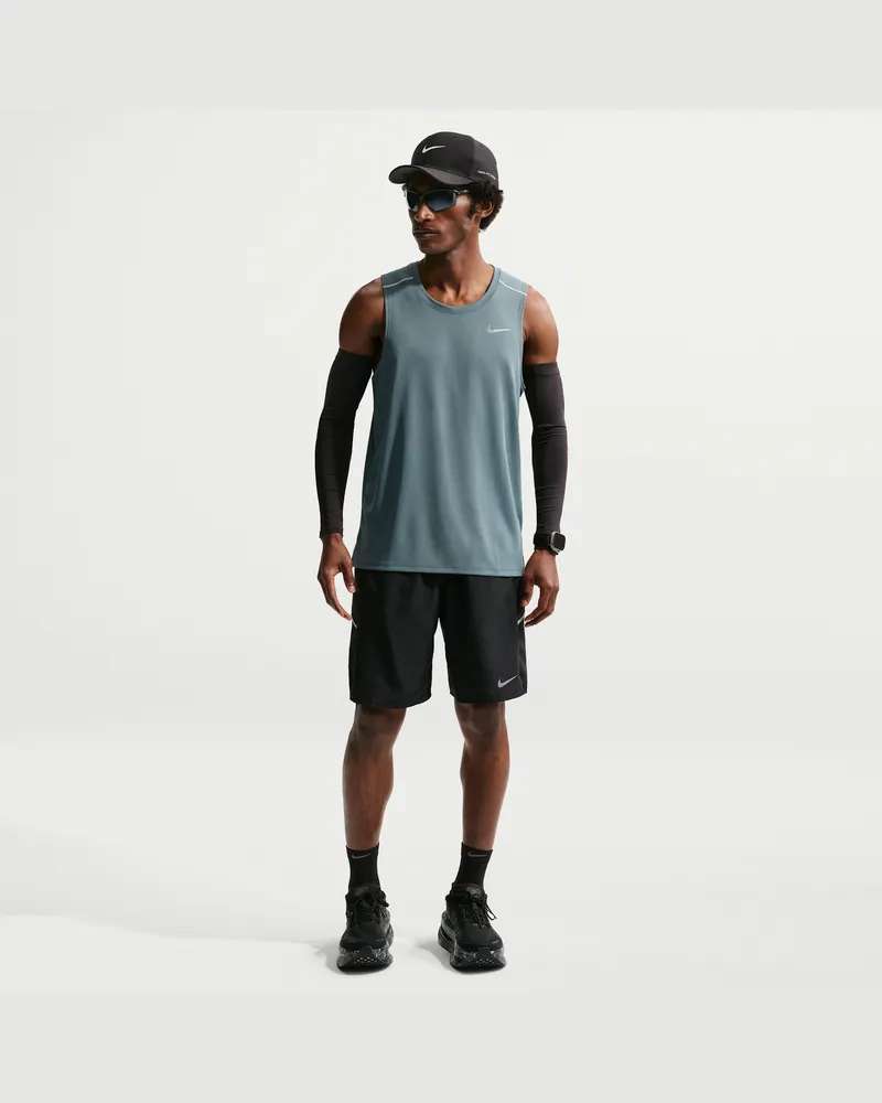 Nike Miler Dri-FIT-Laufshorts ohne Futter (Herren, ca. 23 cm) - Schwarz Schwarz