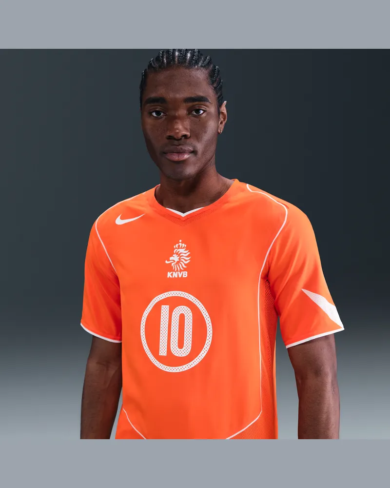 Nike Ruud van Nistelrooy Niederlande 2004 Total 90 Neuauflage  Replika-Fußballtrikot (Herren) - Orange Orange
