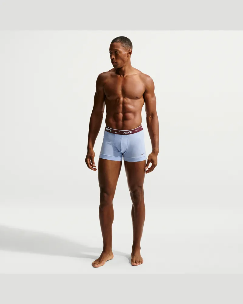 Nike Essential Boxershorts aus Baumwoll-Stretch (3er-Pack, Herren) - Blau Blau