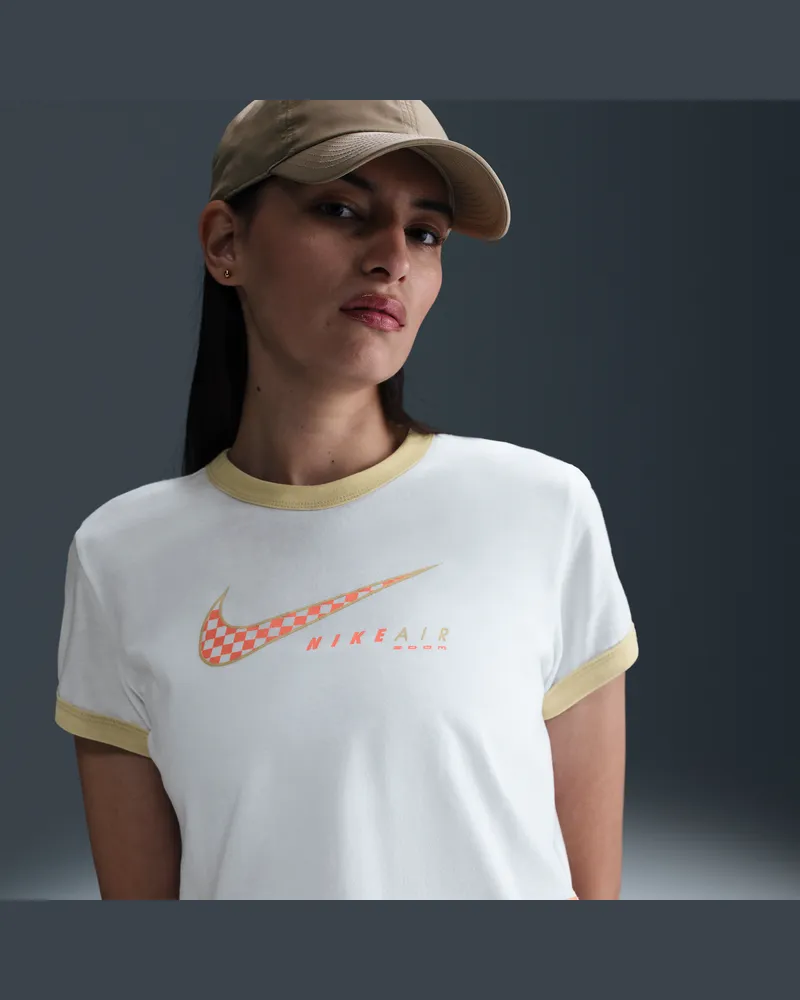 Nike Sportswear Club Kurzarm-T-Shirt (Damen) - Weiß Weiß