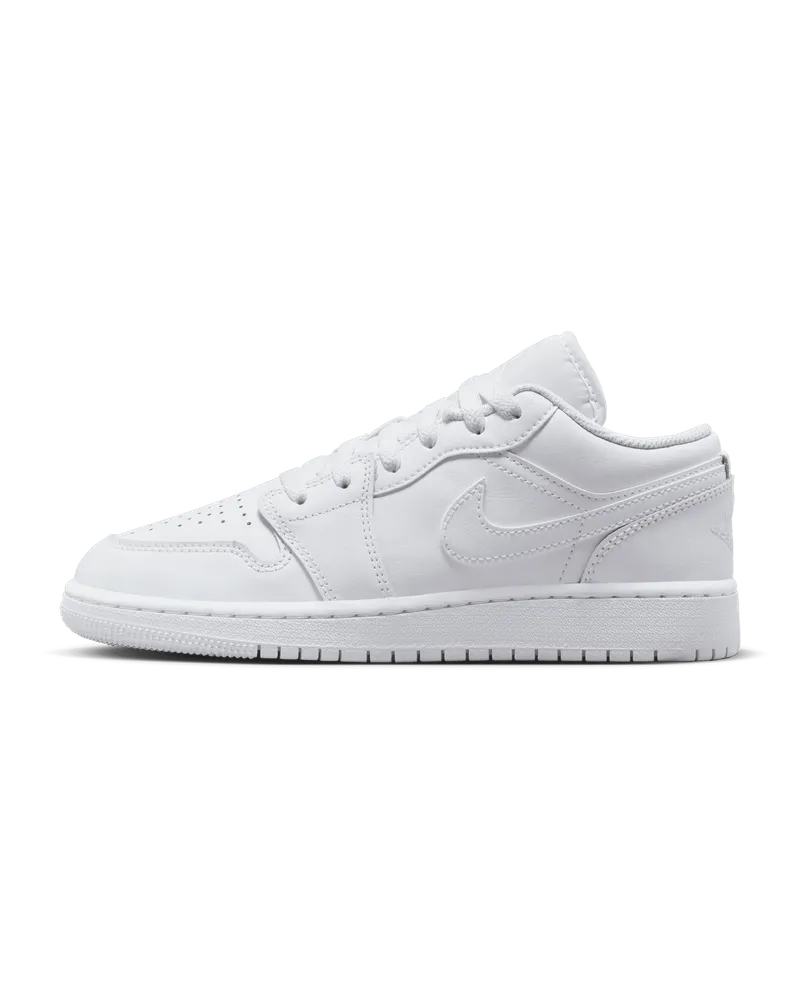 Jordan Air  1 Low Schuh für ältere Kinder - Weiß Weiß