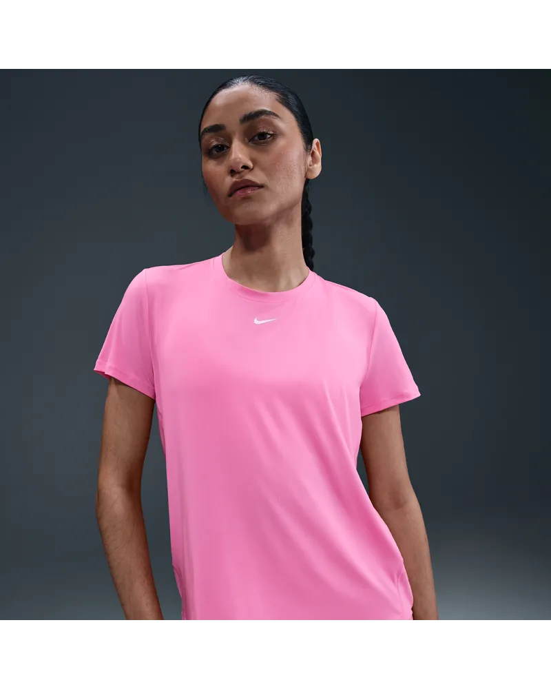 Nike One Classic Dri-FIT Kurzarm-Oberteil für Damen - Pink Pink