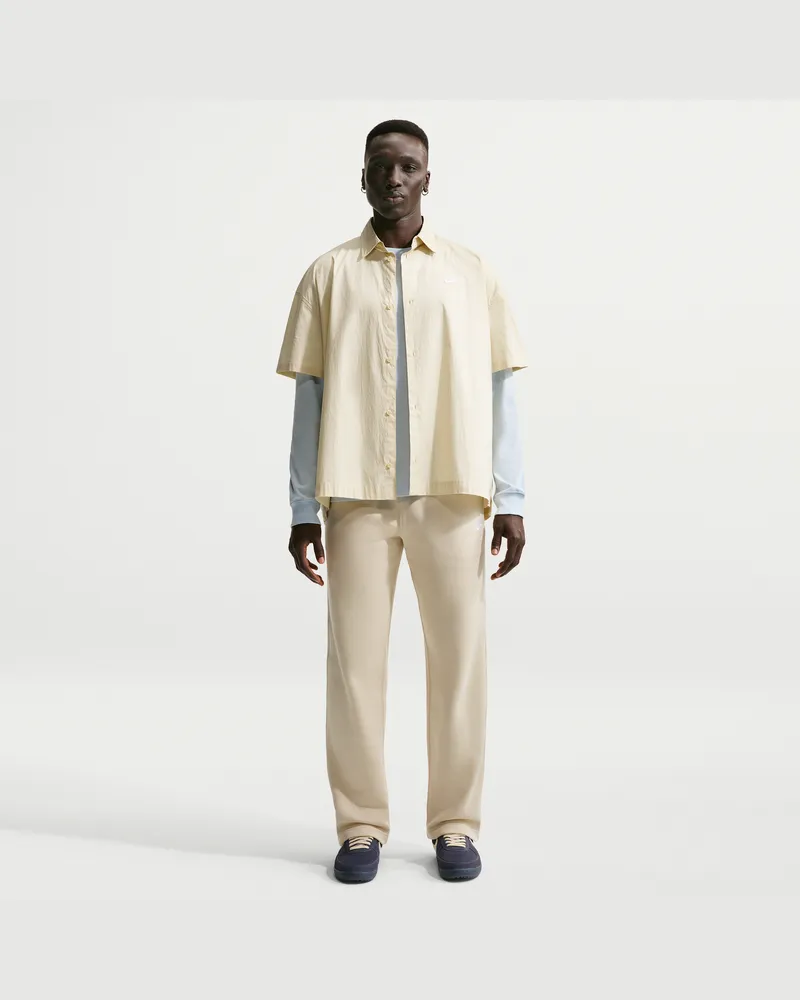 Nike Club Fleece-Hose mit offenem Saum (Herren) - Braun Braun