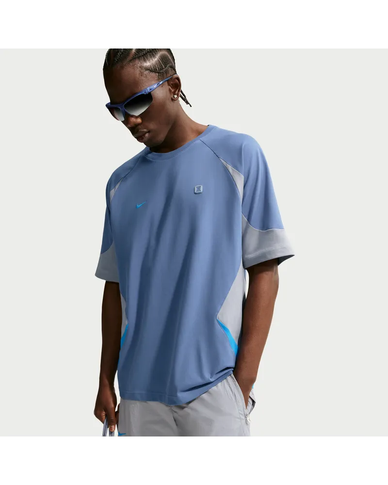 Nike Kurzarmoberteil für Herren - Blau Blau
