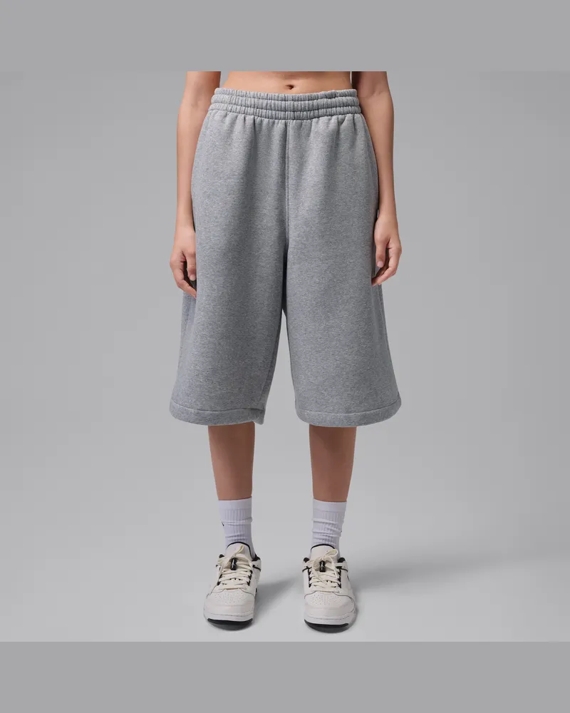 Jordan Brooklyn Fleece Big Shorts (Damen) - Grau Grau