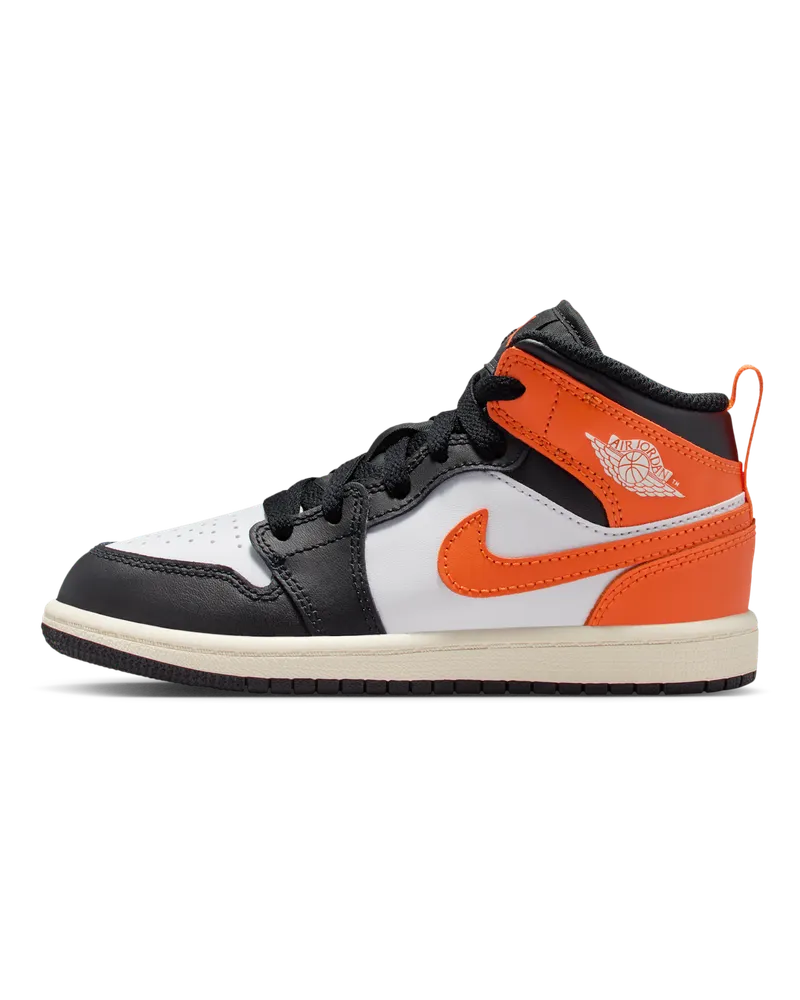 Jordan 1 Mid Schuh für jüngere Kinder - Orange Orange