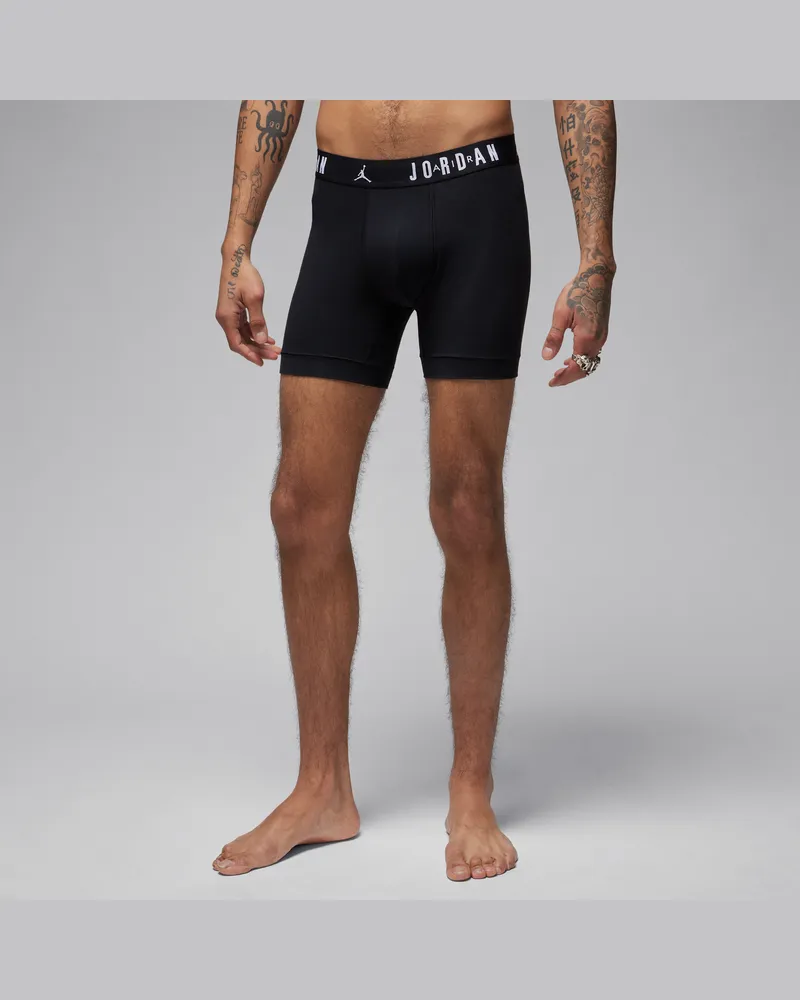 Jordan Flight Cotton Core Boxershorts (Herren, 3er-Pack) - Schwarz Schwarz