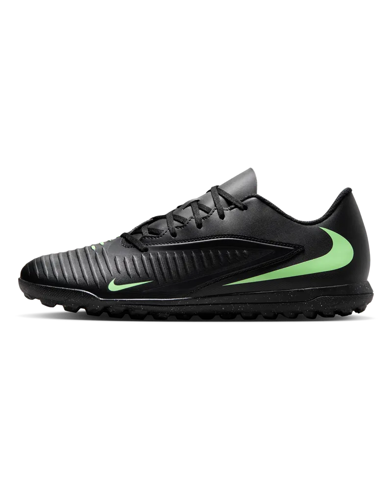Nike Phantom 6 Low Club Fußballschuh für Turf - Schwarz Schwarz