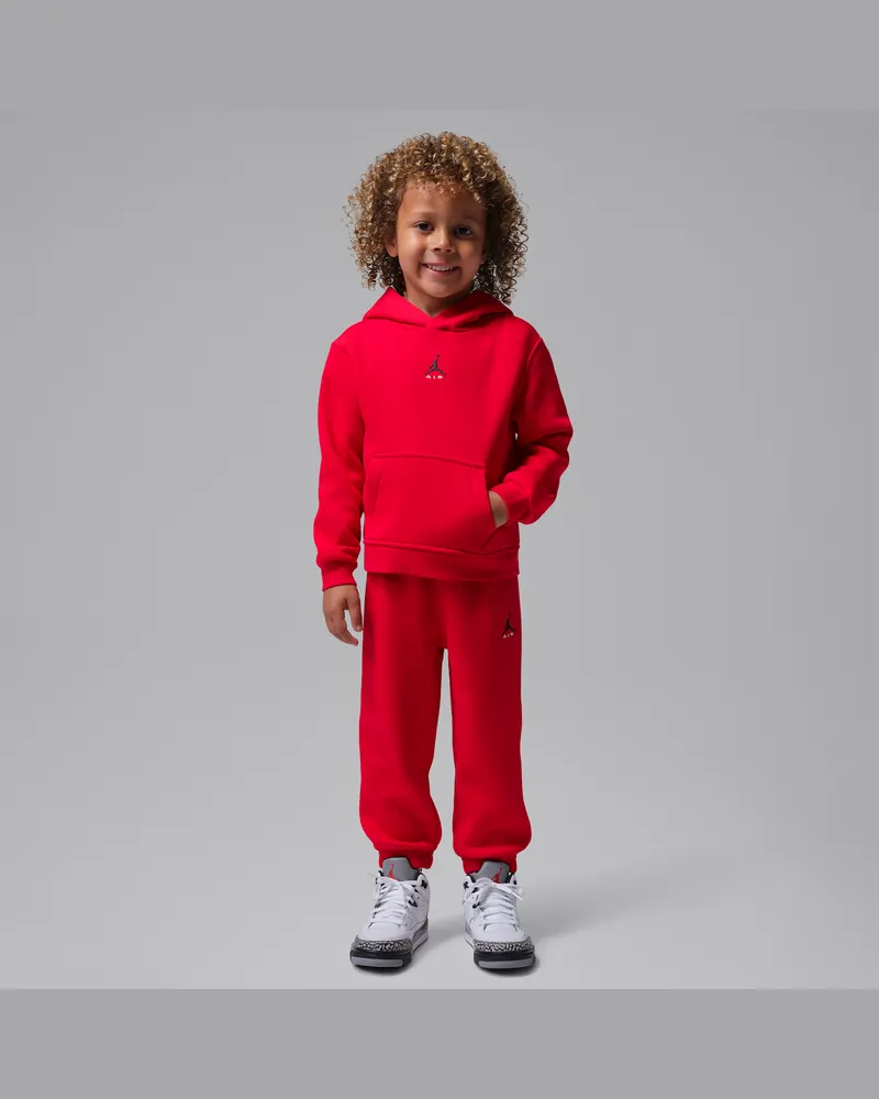 Jordan Brooklyn Fleece 2-teiliges Hoodie-Set (Kleinkinder) - Rot Rot