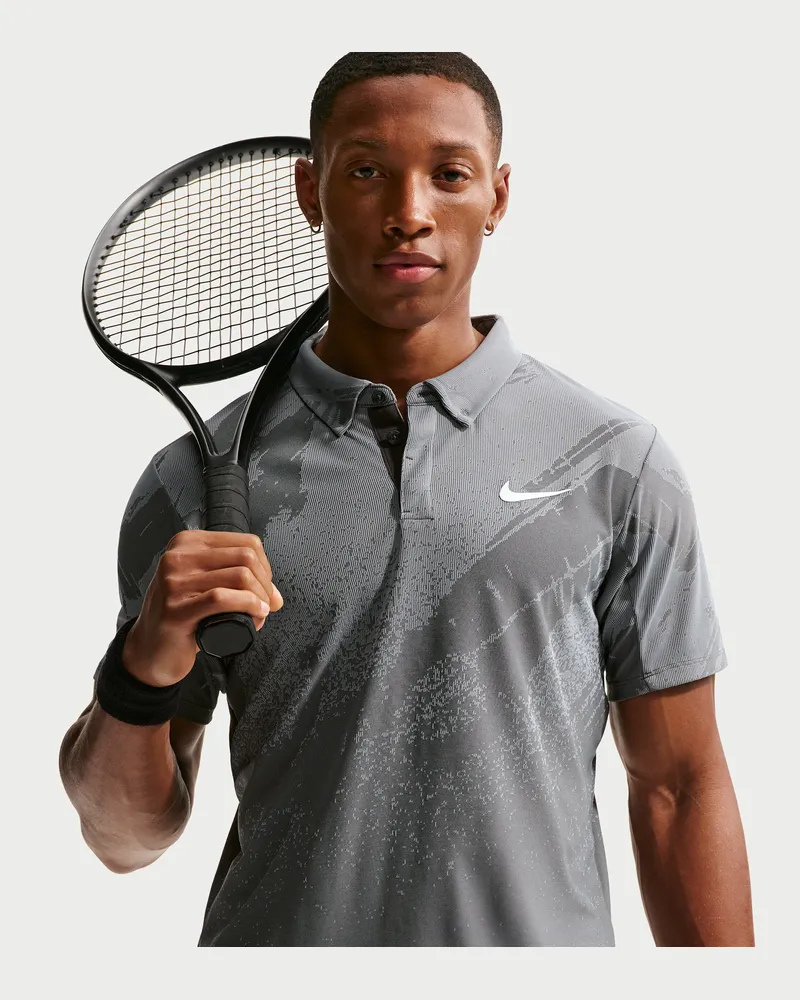 Nike Court Slam Dri-FIT ADV-Tennis-Poloshirt (Herren) - Grau Grau