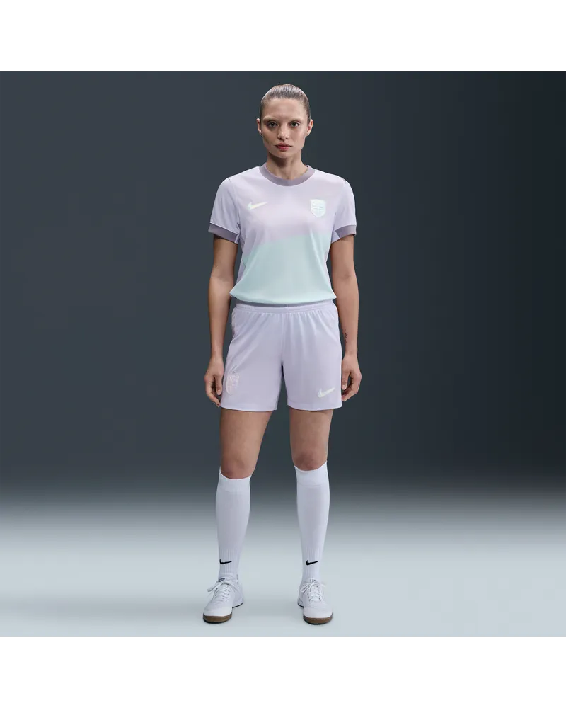 Nike Norwegen 2025/26 Stadium Away  Replika-Fußballshorts mit Dri-FIT-Technologie (Damen) - Lila Lila