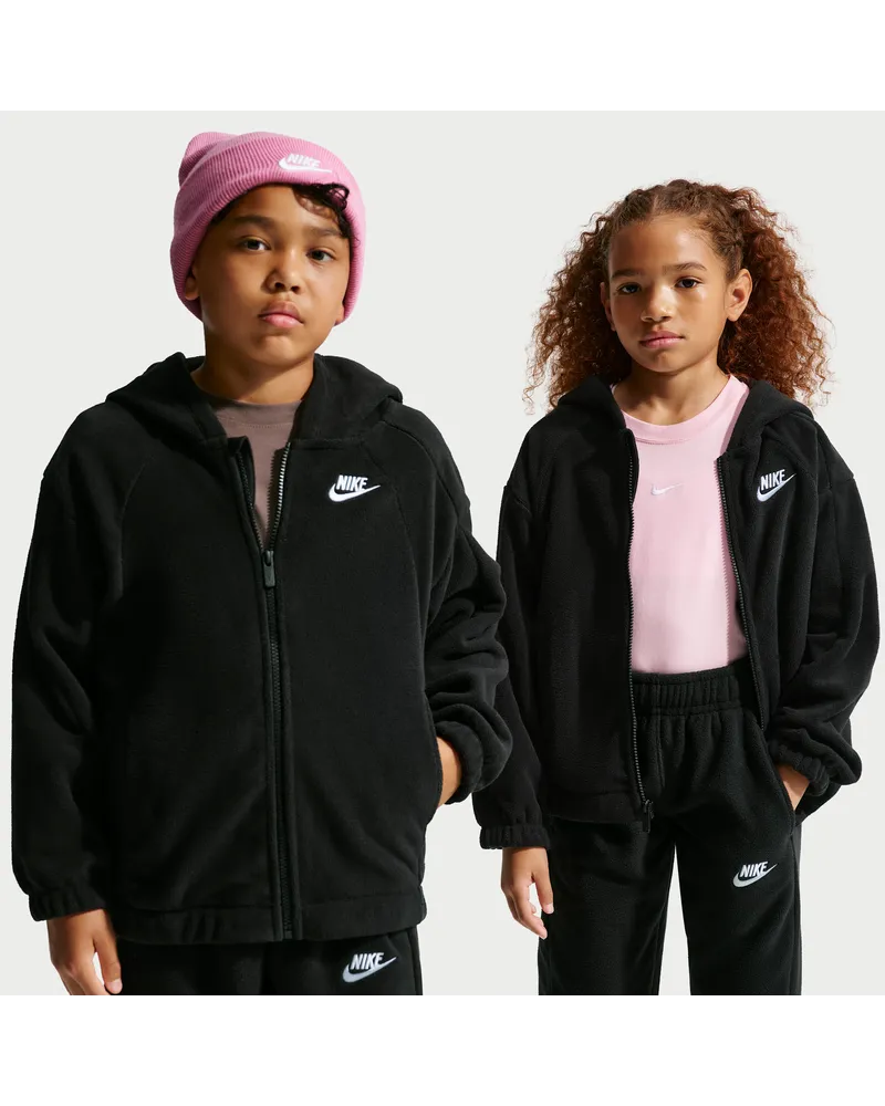 Nike Club Fleece Winterized Kapuzenjacke (ältere Kinder) - Schwarz Schwarz