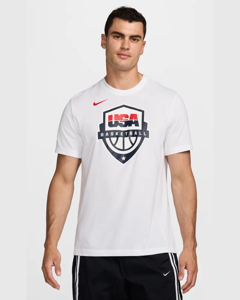 Nike USAB  Dri-FIT Basketball-T-Shirt (Herren) - Weiß Weiß
