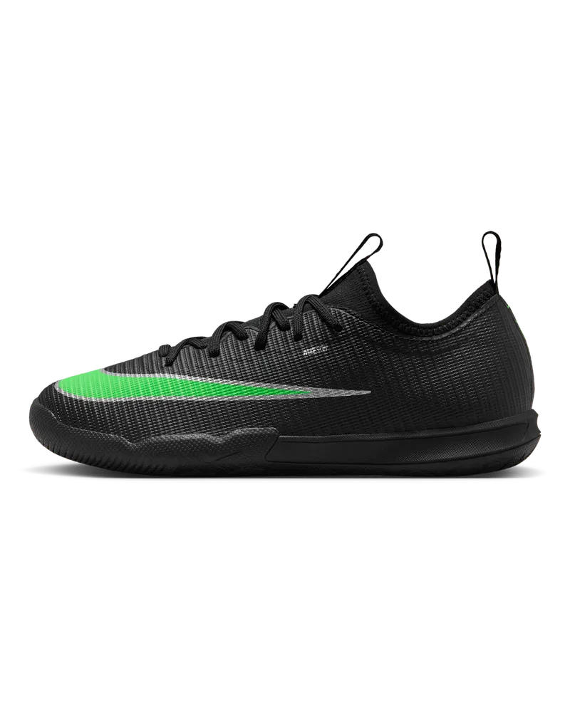 Nike Jr. Mercurial Vapor 17 Academy Low-Top-Fußballschuh für Hallen- und Hartplätze (ältere Kinder) - Schwarz Schwarz