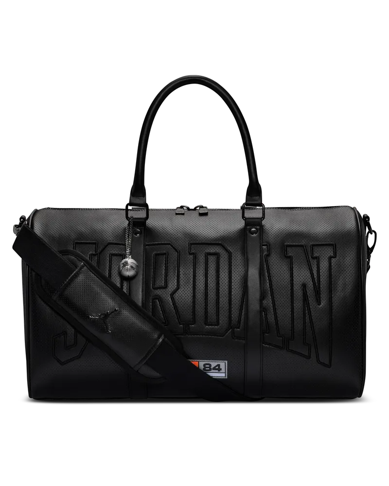 Jordan perforierte Sporttasche (25 l) - Schwarz Schwarz