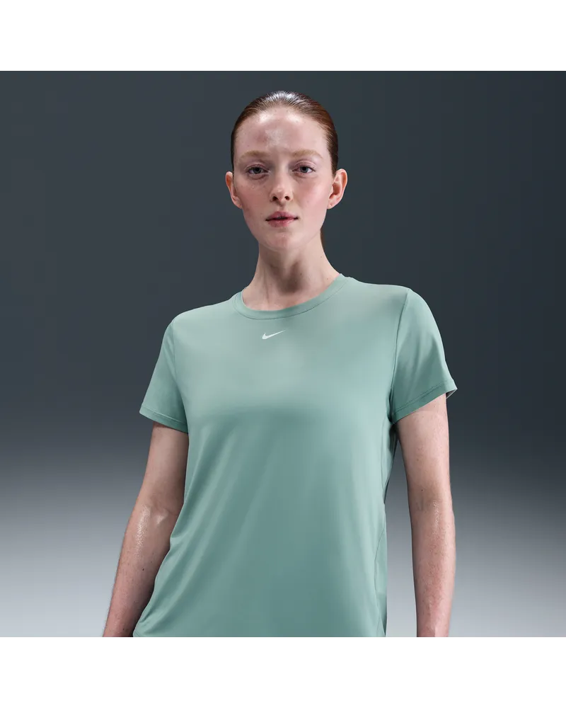 Nike One Classic Dri-FIT Kurzarm-Oberteil für Damen - Grün Grün