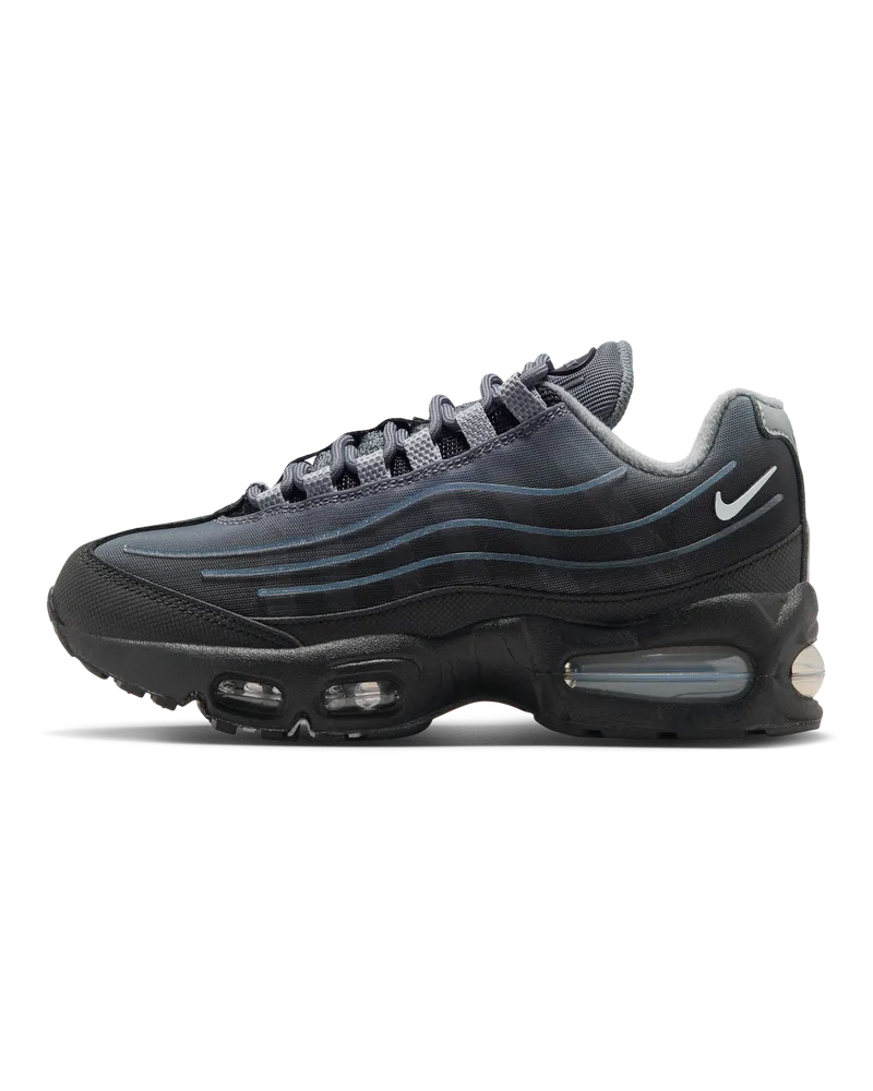 Nike Air Max 95 "Big Bubble" Tech Schuh (ältere Kinder) - Schwarz Schwarz