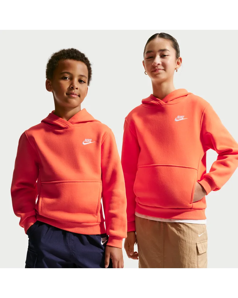 Nike Club Fleece Hoodie für ältere Kinder - Orange Orange