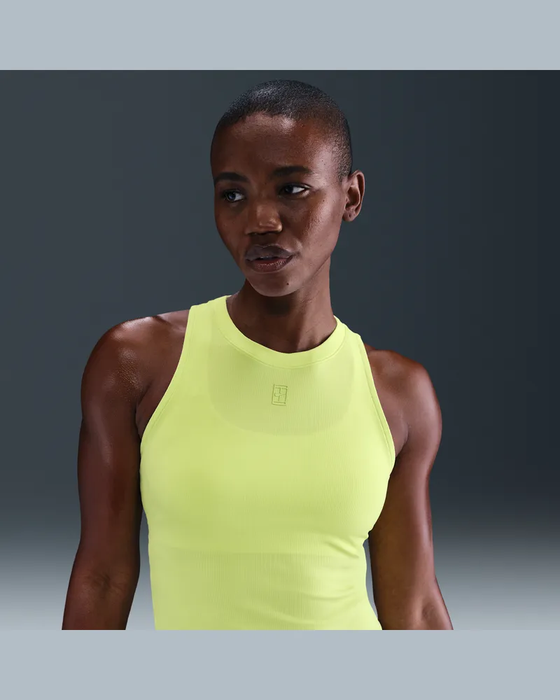 Nike Court Advantage Dri-FIT Tennis-Tanktop für Damen - Gelb Gelb