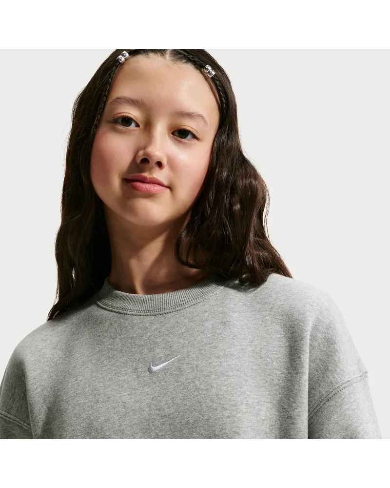 Nike Studio Oversize-Sweatshirt (ältere Kinder, Mädchen) - Grau Grau