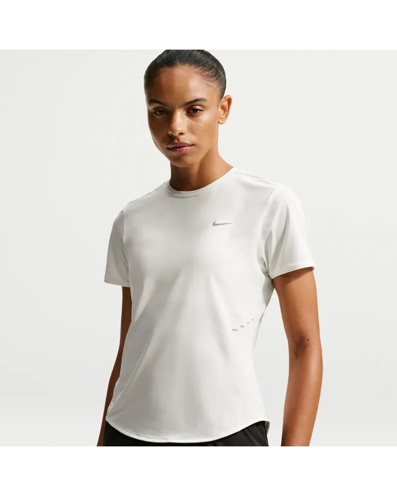 Nike Swift Dri-FIT Kurzarm-Laufoberteil (Damen) - Weiß Weiß