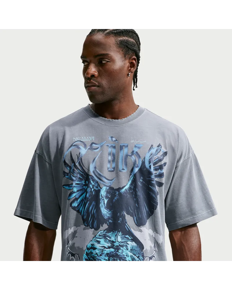 Nike Oversize-Basketball-T-Shirt (Herren) - Grau Grau