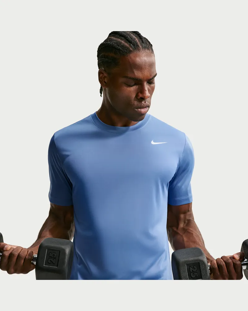 Nike Dri-FIT Trainings-T-Shirt (Herren) - Blau Blau