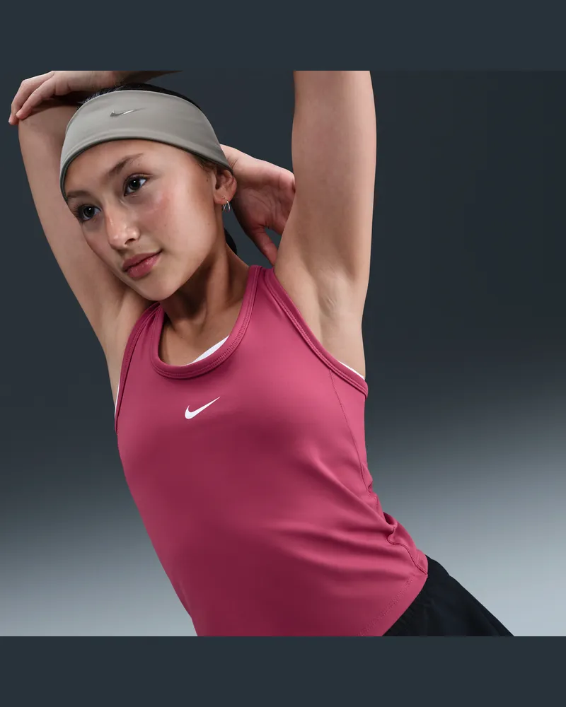Nike One Fitted Dri-FIT Tanktop für ältere Kinder (Mädchen) - Lila Lila