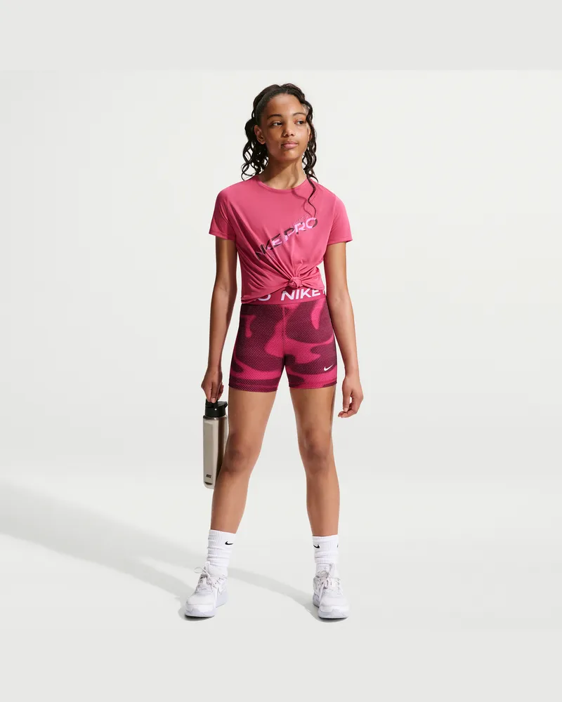 Nike Pro Dri-Fit Shorts (ca. 7,5 cm) für ältere Kinder (Mädchen) - Lila Lila
