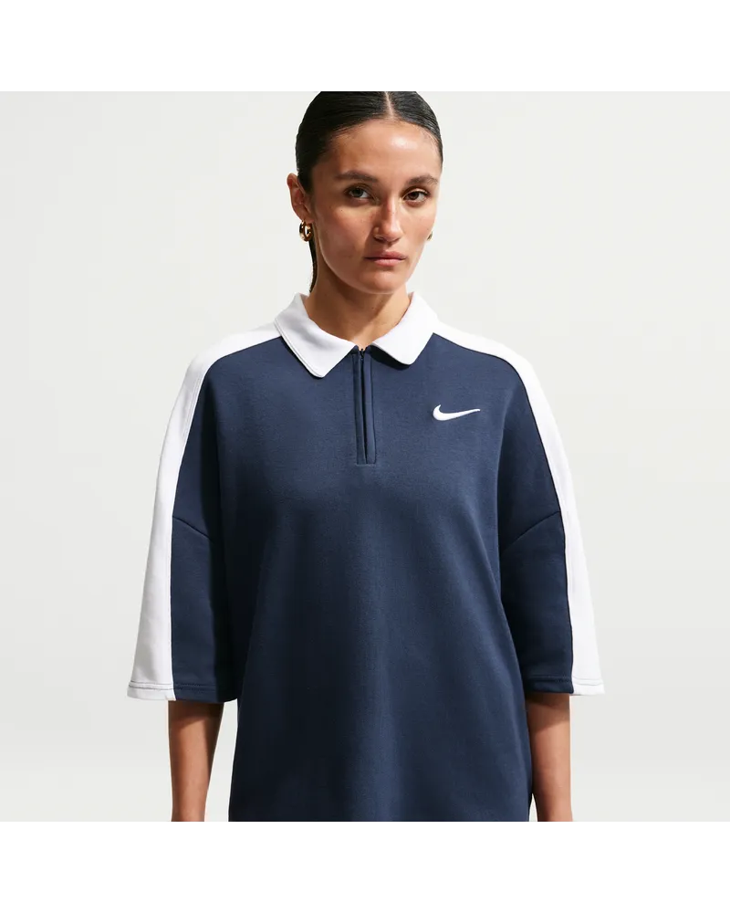 Nike Kurzarm-Polo-Oberteil (Damen) - Blau Blau