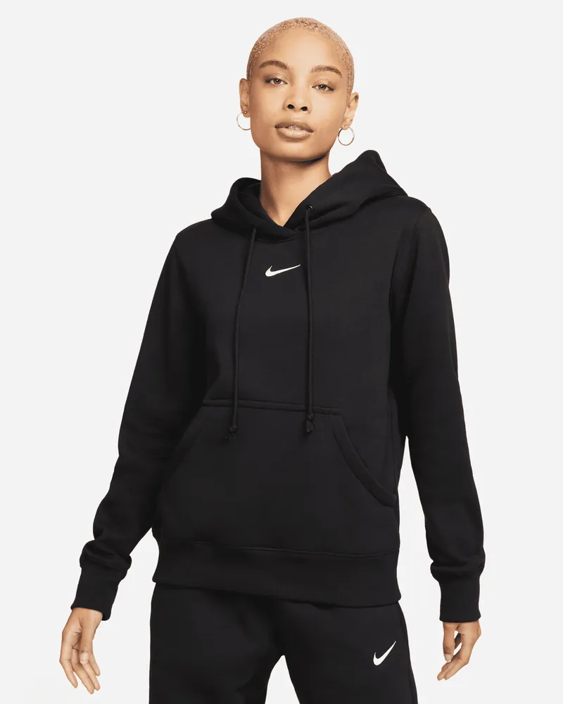 Nike Sportswear Phoenix Fleece Hoodie für Damen - Schwarz Schwarz