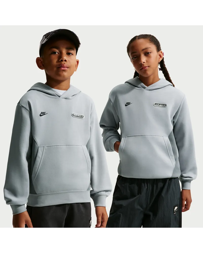 Nike Air Max Fleece-Hoodie für ältere Kinder (Jungen) - Grau Grau