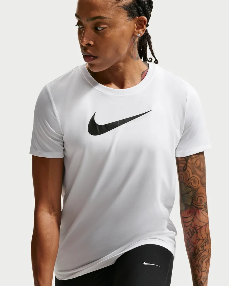 Nike Dri-FIT T-Shirt mit Grafik für Damen - Weiß Weiß