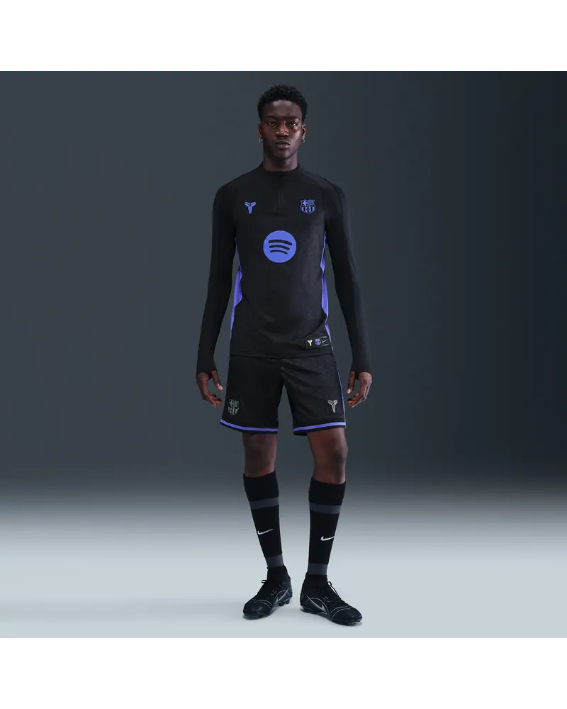 Nike FC Barcelona 2025/26 Stadium Away Kobe Dri-FIT Replika-Fußballshorts (Herren) - Schwarz Schwarz