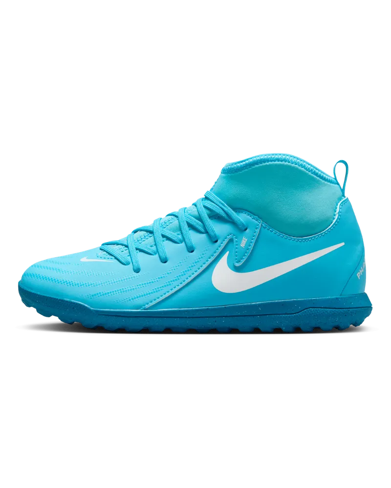 Nike Jr. Phantom Luna 2 Club TF High-Top-Fußballschuh für jüngere/ältere Kinder - Blau Blau