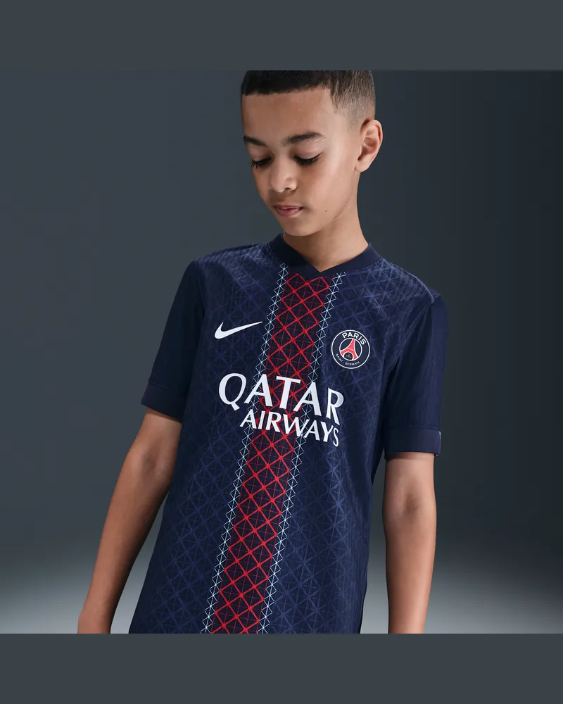 Nike Paris Saint-Germain 2025/26 Match Home  Authentic Dri-FIT ADV Fußballtrikot (ältere Kinder) - Blau Blau