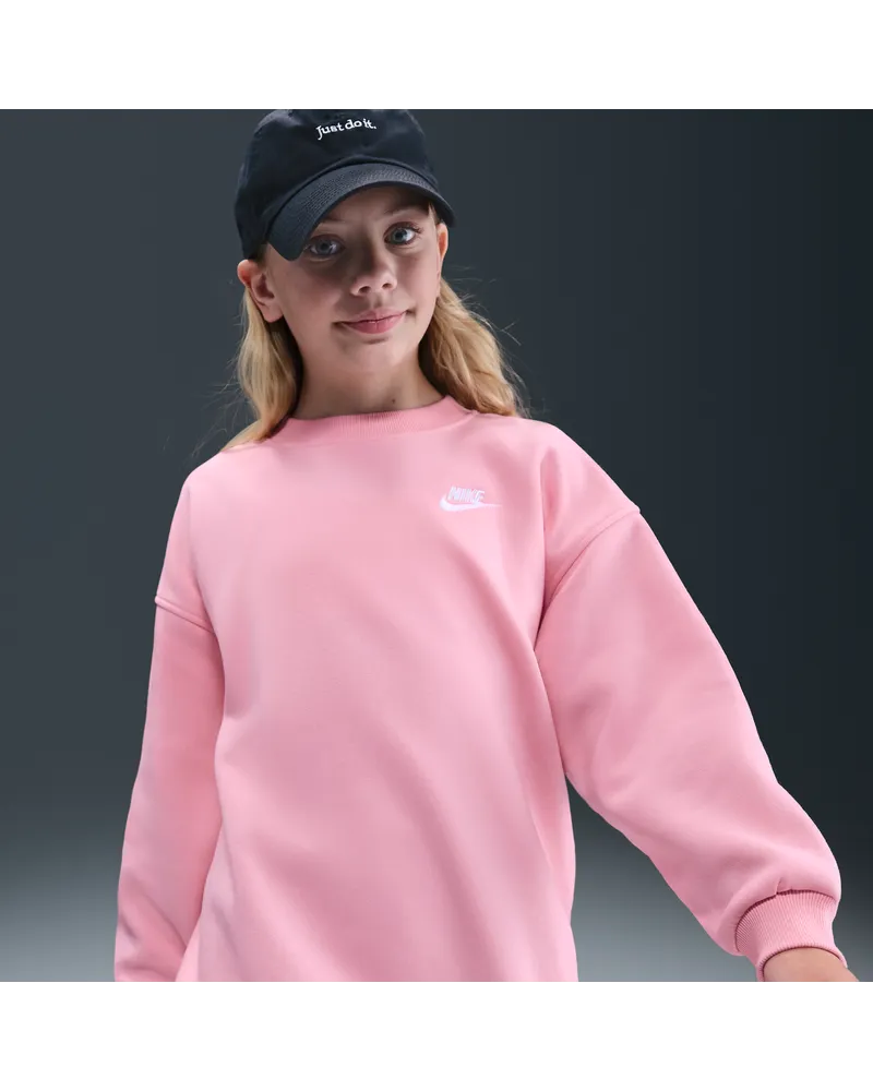 Nike Sportswear Club Fleece Oversize-Sweatshirt (ältere Kinder) - Pink Pink