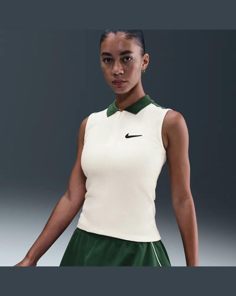 Nike figurbetontes Damen-Tanktop - Weiß Weiß