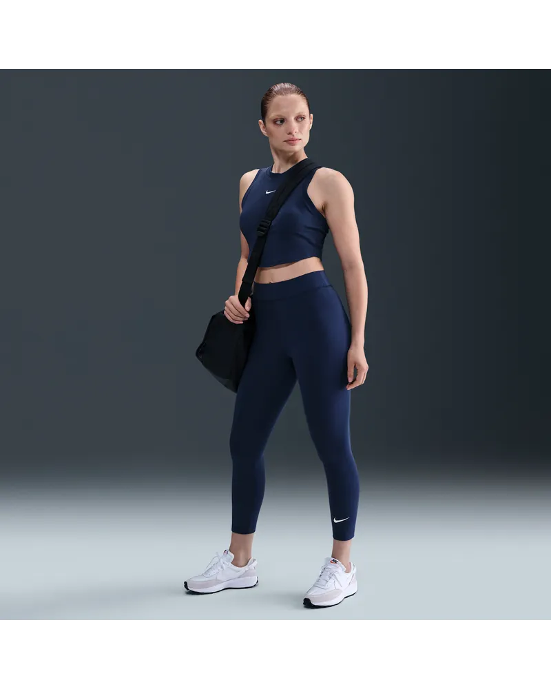 Nike Classic 7/8-Leggings mit hohem Bund für Damen - Blau Blau