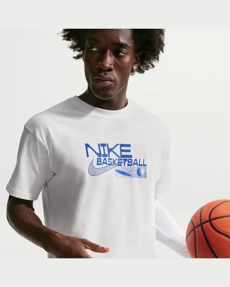 Nike Basketball-T-Shirt (Herren) - Weiß Weiß
