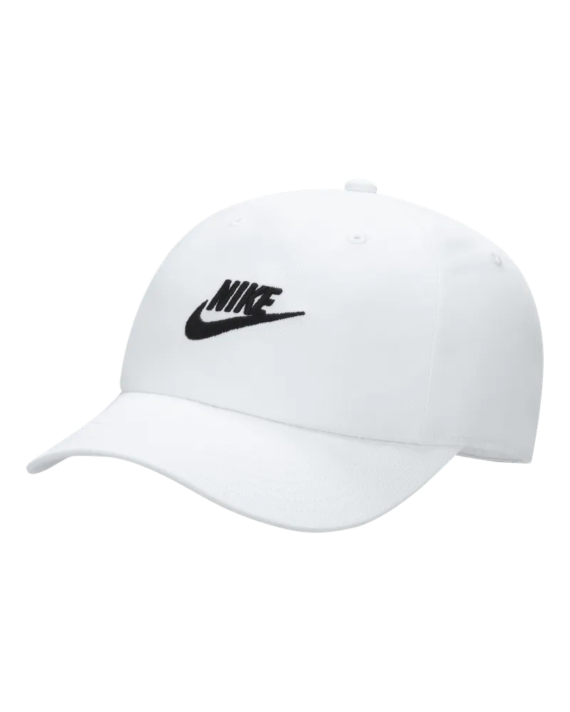 Nike Club unstrukturierte Futura Wash-Cap für Kinder - Weiß Weiß