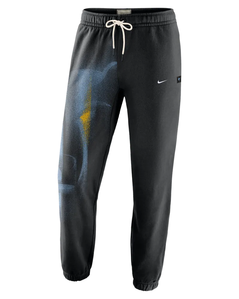Nike Memphis Grizzlies Standard Issue Fleece-Basketballhose für Herren - Schwarz Schwarz