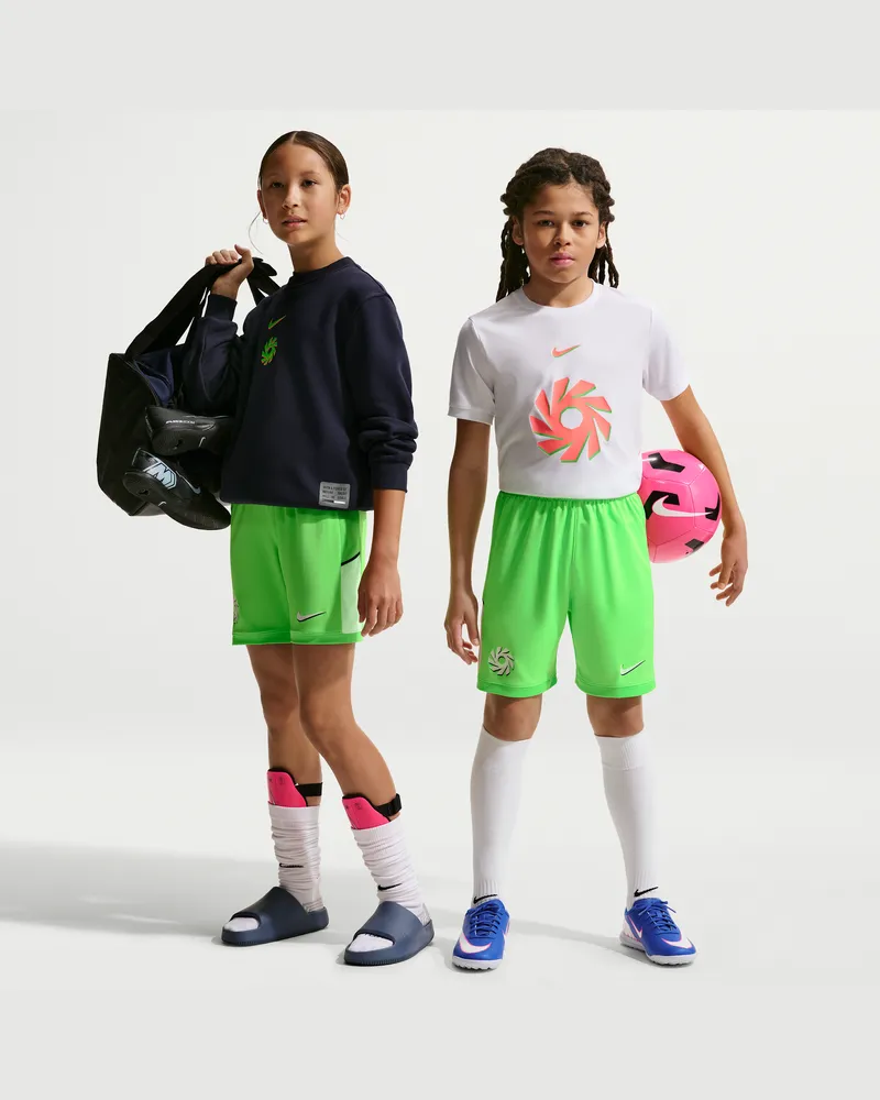 Nike Erling Haaland Academy  Dri-FIT Fußballshorts (ältere Kinder) - Grün Grün