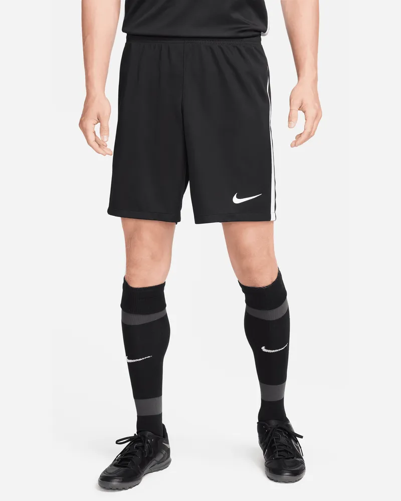 Nike Dri-FIT League 3 Strick-Fußballshorts für Herren (Stock) - Schwarz Schwarz