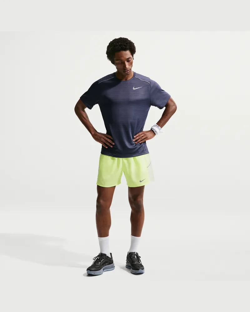 Nike Miler Dri-FIT 2-in-1-Laufshorts (Herren, ca. 13 cm) - Gelb Gelb