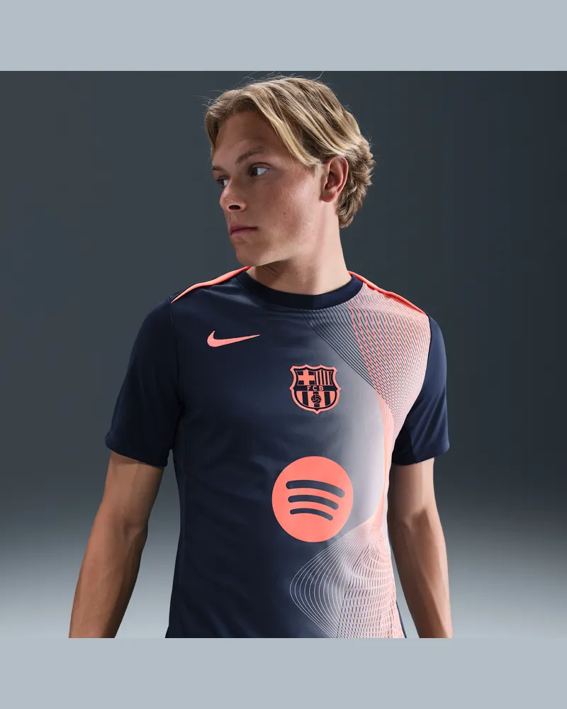 Nike FC Barcelona Academy Pro Third  Dri-FIT Pre-Match-Fußballoberteil für Herren - Blau Blau